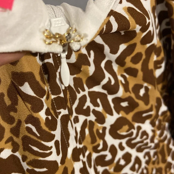 Lilly Pulitzer Brown Leopard Print Midi Dress - Picture 9 of 16